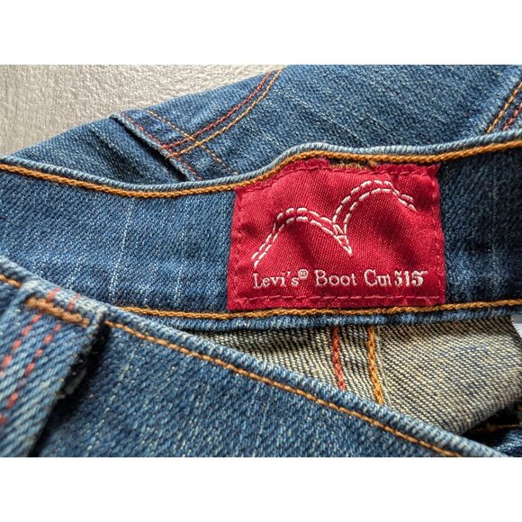 Levis Womens Boot Cut 515 Jeans Size 14L Medium Blue Denim Classic Fit - Picture 6 of 7